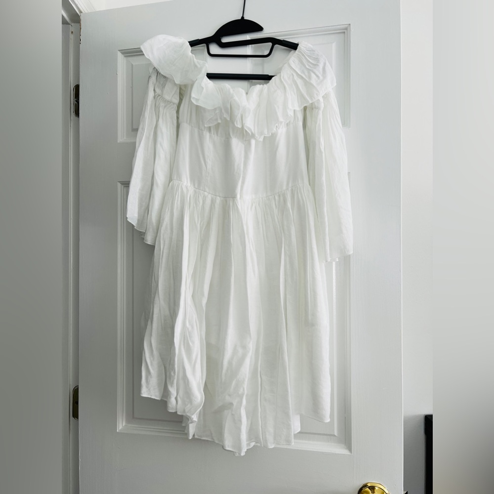 Mini white dress